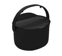 Skaza Organko Daily Poubelle à Compost 3,3L - Petite Poubelle de Table Cuisine avec Couvercle - Plastique Recy acile à Nettoyer au Lave-Vaisselle, Noir