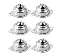 Skelang 6 Pcs Roulements de transfert à billes, 25,4 mm universel transfert roulement, unité de transfert de balle pour convoyeur, transmission, meubles, capacité de charge 30kg par roulette