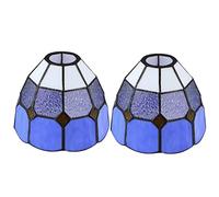 Skelang Lot de 2 abat-jours en verre sans lèvres, couvercle de lampe en verre avec ouverture de montage, remplacement pour lustre, appliques murales, pendentifs