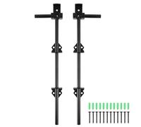 Skelang Lot de 2 boulons en canne de 38 cm - Très résistants - Loquet de sol pour maintenir le portail en bois ouvert et fermé