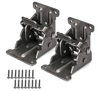 Skelang Lot de 2 supports pliants de 0 à 90 degrés, charnières auto-bloquantes pliables, supports d'extension de table avec vis