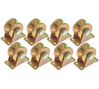 Skelang Lot de 8 roulettes à rainure en V de 5,1 cm, capacité de charge de 299,4 kg par roulette