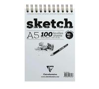 Sketch bloc spiralé 100F A5 90g - Ivoire