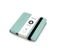 Sketchbook de voyage 12 x 12 cm - Carnet d'art 300 g/m² Hot Press avec couverture 100% coton - Carnet de croquis pour aquarelle, encre, crayon, huile et acrylique portable