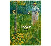 Sketchbook: Van Gogh Sketchbook For Art Lovers, Softcover 7x10 Inches Motivational & Inspirational Sketch Pad For Drawing, Writing Or Sketching For Creative Artists 100 Pages - Quote On The Back Cover
