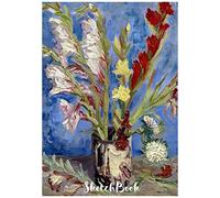 Sketchbook: Van Gogh Sketchbook For Art Lovers, Softcover 7x10 Inches Motivational & Inspirational Sketch Pad For Drawing, Writing Or Sketching For Creative Artists 100 Pages - Quote On The Back Cover