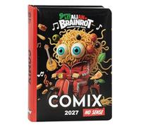 SKIFIDOL Italian Brainrot Agenda scolaire 2026-2027, superagenda daté 13 mois, couverture brillante rembourrée et 464 pages, cartes à collectionner incluses, format standard 13 x 17,8 cm