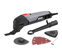 Skil 1470AA Outil Multifonction Oscillant (200W, Raccord pour Aspirateur, Plateau de Ponçage, 4 feuilles abrasives et Lame)