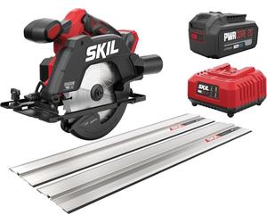 Skil 20V 3551 AB 165 mm Scie circulaire sans fil + rail de guidage (1x4,0 Ah)