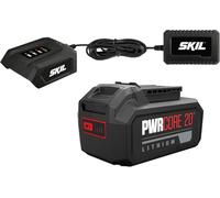 Skil Batterie Lithium-ION 20 V Max avec Chargeur 4,0 Ah et 1,0 A PWRCORE 20™ - Batterie de Rechange - Batterie d'outil - Batterie Compatible avec Tous Les Outils SKIL 20 V Max BC1E3135AA