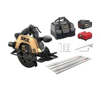 Skil 20V 3575 DB 184 mm Scie circulaire sans fil + guide (1 batterie 4,0 Ah)