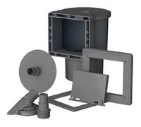 Skimmer de piscine avec système de filtration pour nettoyage - Dimensions 27 x 22 x 35 cm - Adapté aux piscines standard