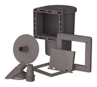 Skimmer pour piscines GRE - 14,6 x 14,1 cm - Gris