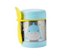 Skip Hop Boite à Gouter pour Enfant 222 ml Requin - Sans BPA, Sans PVC, Sans Phtalates - Gobelet Requin Anti-Gaspillage Anti Versement avec Couvercle à Pression - Conservation Gouter Bébé 1 an et +