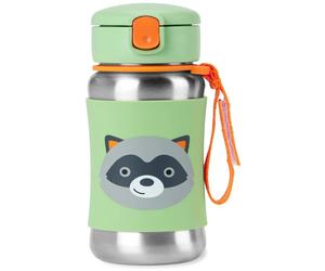 Skip Hop Spark Style Straw Bottle gourde en inox avec paille Racoon 12 m+ 1 pcs