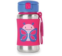 Skip Hop Gourde en acier inoxydable Zoo avec paille Motif abeille