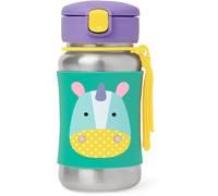 Skip Hop Zoo Straw Bottle gourde en inox avec paille Unicorn 12 m+ 1 pcs