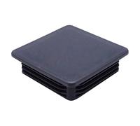 SKIR'CO Bouchons carrés en plastique 100 x 100 mm, embouts de tubes, inserts de tubes carrés, bouchons de poteau de clôture, gris anthracite RAL 7016