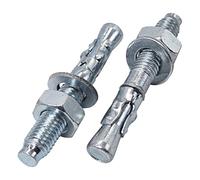 SKIR'CO Lot de 16 chevilles M10 x 70 mm, chevilles en métal, boulons d'ancrage pour maçonnerie, ancrage à expansion en béton