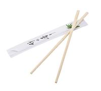 SKIR'CO Lot de 200 paires de baguettes jetables en bambou pour sushis - 21 cm - Pour nouilles - Emballage individuel
