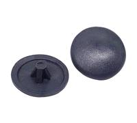 SKIR'CO Lot de 50 cache-vis Pozi gris de 12 mm de diamètre - Capuchons en plastique à clipser - Couleur RAL 7016