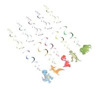SKISUNO 1ensemble Décoration Anniversaire Dinosaure Spirale Suspendue Thème Fête Garçon Fille Légère et Réutilisable Plafond Fenêtre Porte