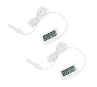 SKISUNO 2pièces Thermomètre Hygromètre Numérique Intérieur avec Sonde Mini Thermomètre Lcd Précis pour Maison Serre Terrarium et Cave à Cigare Lot