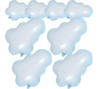 SKISUNO Ballons de Nuage en Film Aluminium 8pcs pour Décoration Anniversaire Souplesse et Accessoires Photo pour Adultes et Garçon et Filles