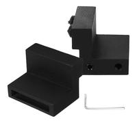 SKISUNO Butoirs de porte de grange en alliage d'aluminium 2pcs avec système anti-corrosion pour portes coulissantes sur rails barn door kit avec clé hexagonale
