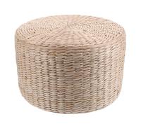 SKISUNO Coussin Rond en Paille Tressée Multifonction pour Enfants Tabouret Fait Main Adapté Yoga Et Détente