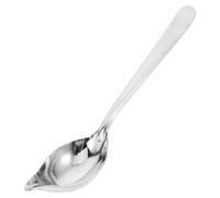 SKISUNO Cuillères à Confiture Cuillère à Sauce Cuisine en Acier Inoxydable avec Long Manche et Bec Verseur Facile à Nettoyer et Anti-débordement pour Hôtel et Maison