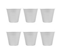 SKISUNO Moules à Muffins Ronds en Alliage D'aluminium 6 Pièces Design Haut et Répartition Uniforme Chaleur pour Pâtisserie et Cuisson Facile