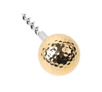 SKISUNO Ouvre-bouteille Manuel Forme Balle de Golf, Portable et Léger, Métal Doré, Usage en Pique- et Fêtes, Tire-bouchon de Poche pour Vin et Boissons