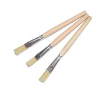SKISUNO Pinceau à Badigeonner pour Barbecue 12pcs Manche en Bois et Poils Résistants, Design Ergonomique et Séchage Rapide, Cuisine et Grillades