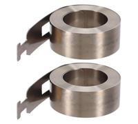 SKISUNO Ressort de Tension Plat pour fenêtre, Ressort pour fenêtre, Acier Inoxydable Argenté, Lot de 2, Lifting Fluide, pour Ferrures de Fenêtre à Enrouleur et Bureau