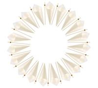 SKISUNO Support Cornet de Glace en Bois Jetable 200 Pièces, Cônes Alimentaires Pratiques et Rapides pour Réunions Familiales et Diverses Occasions