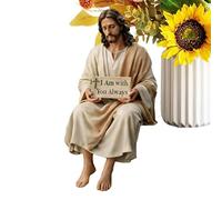 Skkpolo Statue De Jésus, Sculpture d'art Religieux De Collection Figurine De Jésus Christ pour Bureau Table Cheminée Appartement Fêtes Anniversaire Décoration Intérieure