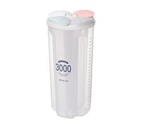 SKKWJEGE Boîte de rangement en plastique transparent sans BPA 3000 ml