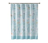 SKL HOME by Saturday Knight Ltd. Rideau de Douche en Tissu des Mers du Sud, Bleu Sarcelle