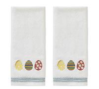 SKL Home Ensemble de Serviettes de Toilette, Coton, Blanc