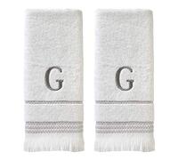 SKL Home Ensemble de Serviettes de Toilette, G, Coton, Blanc, 40,6 x 66 cm