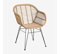 SKLUM Lot de 2 chaises de Salle à Manger en rotin synthétique Zole