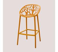 Lot de 2 tabourets hauts Ores en polypropylène Moutarde ¿75 cm