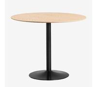 SKLUM Table à Manger Ronde en MDF et métal Yvetta - Ø90 cm