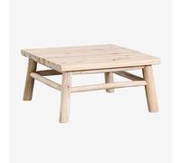 SKLUM Table Basse Carrée en Bois de Teck (80x80 cm) Narel