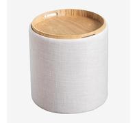 SKLUM Table d'appoint en Lin avec Plateau et Rangement Berkeleni