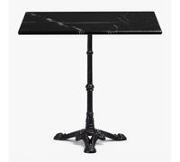 SKLUM Table de Bar en marbre Lupin Slim Noir Carré