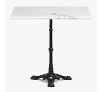 SKLUM Table de Bar en marbre Lupin Slim Noir Carré