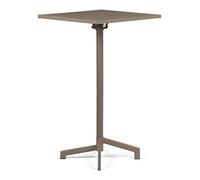 SKLUM Table de Bar Pliante et Convertible en 2 Hauteurs en Acier (60x60 cm) Dely Gris Taupe