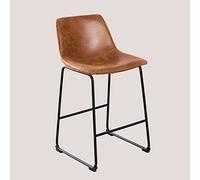 SKLUM Tabouret Haut Rembourré en Similicuir ODY Style ↑65 cm